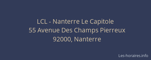LCL - Nanterre Le Capitole
