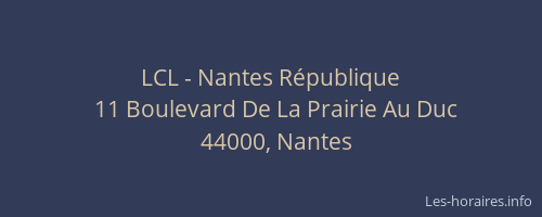 LCL - Nantes République
