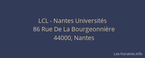 LCL - Nantes Universités