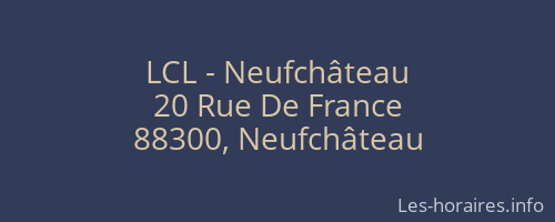 LCL - Neufchâteau