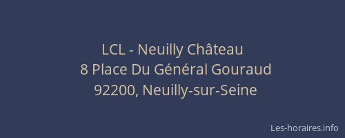 LCL - Neuilly Château