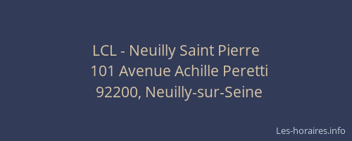 LCL - Neuilly Saint Pierre