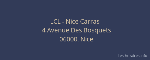 LCL - Nice Carras