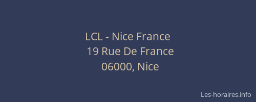 LCL - Nice France