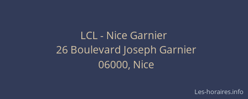 LCL - Nice Garnier