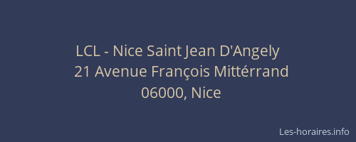 LCL - Nice Saint Jean D'Angely