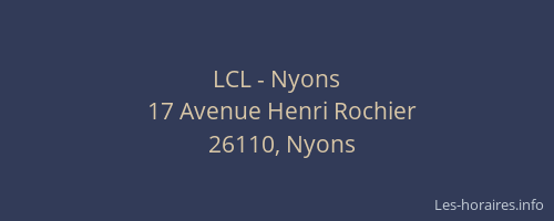 LCL - Nyons
