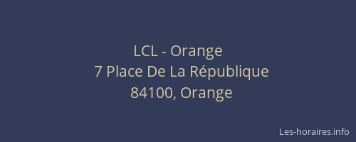 LCL - Orange