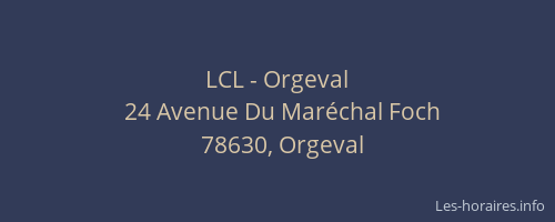 LCL - Orgeval