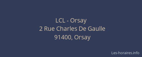 LCL - Orsay