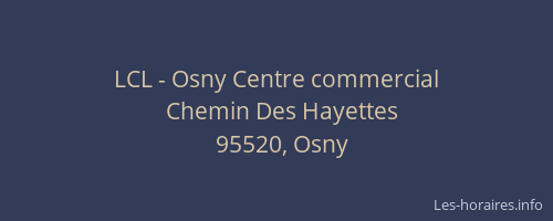 LCL - Osny Centre commercial