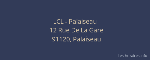 LCL - Palaiseau