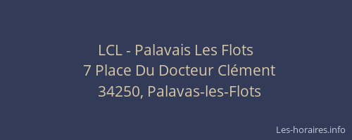 LCL - Palavais Les Flots
