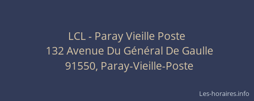 LCL - Paray Vieille Poste