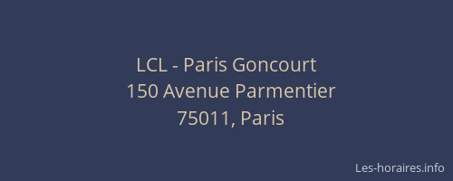 LCL - Paris Goncourt