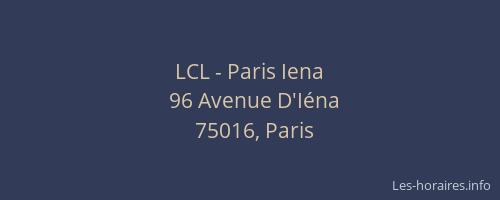 LCL - Paris Iena