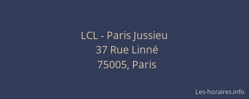 LCL - Paris Jussieu