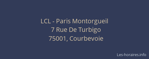 LCL - Paris Montorgueil