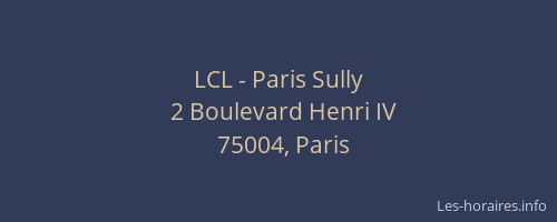 LCL - Paris Sully