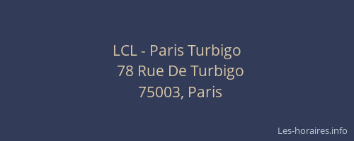 LCL - Paris Turbigo