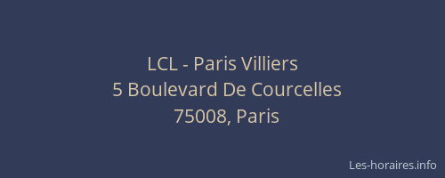 LCL - Paris Villiers