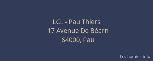 LCL - Pau Thiers