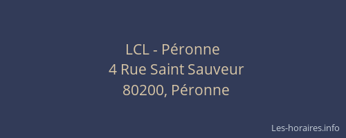 LCL - Péronne