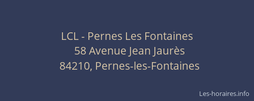 LCL - Pernes Les Fontaines