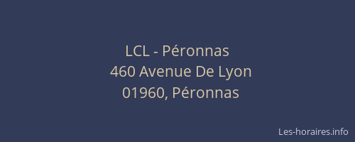 LCL - Péronnas