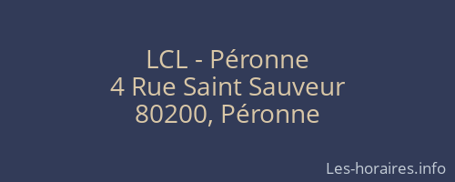 LCL - Péronne