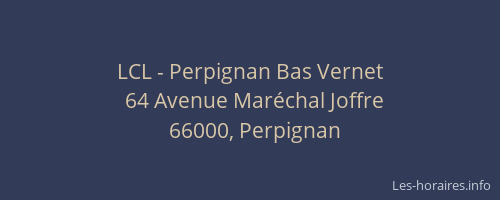 LCL - Perpignan Bas Vernet