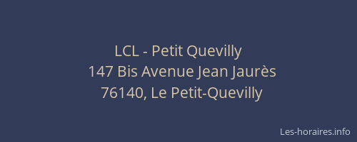 LCL - Petit Quevilly