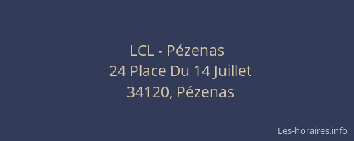 LCL - Pézenas