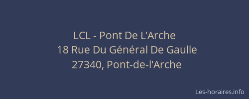 LCL - Pont De L'Arche