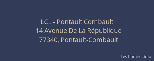 LCL - Pontault Combault