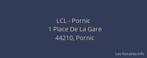 LCL - Pornic
