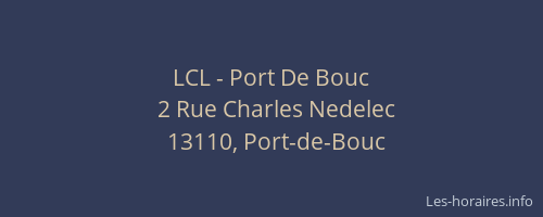 LCL - Port De Bouc