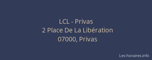 LCL - Privas