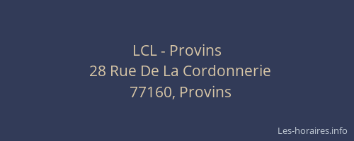 LCL - Provins