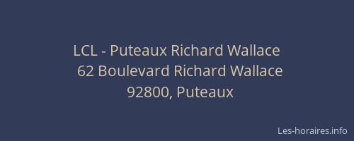 LCL - Puteaux Richard Wallace