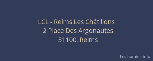 LCL - Reims Les Châtillons