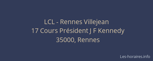 LCL - Rennes Villejean