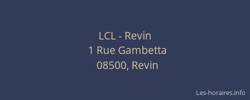 LCL - Revin