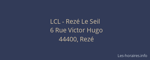 LCL - Rezé Le Seil