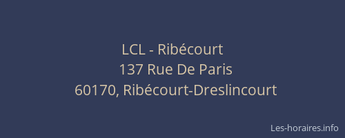 LCL - Rib&eacute;court