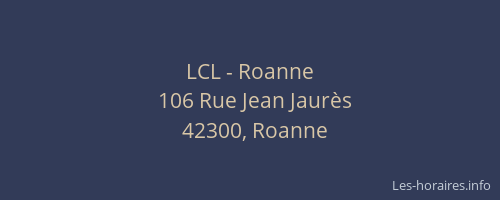 LCL - Roanne