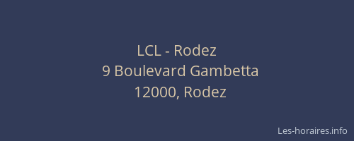LCL - Rodez