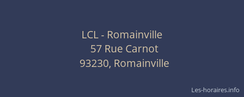 LCL - Romainville