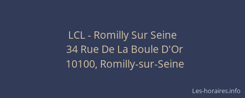 LCL - Romilly Sur Seine