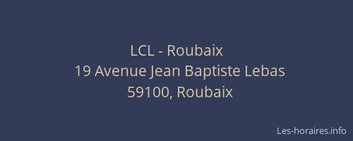 LCL - Roubaix